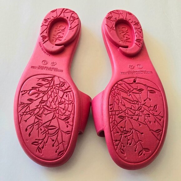 OKA-B Grace Pink Spa Style Ergonomic Slides Sandals Women's LL (11-12) - Picture 3 of 8